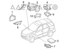 Mercedes W164 ML Trunk Relay Block