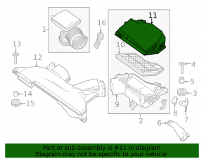 Nissan Altima 13-18 Air Filter Housing Upper Cover