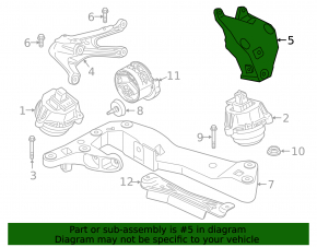 Engine bracket left BMW X3 G01 18- 2.0T AWD