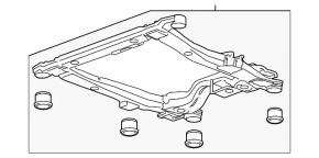 Front subframe Chevrolet Volt 14-15
