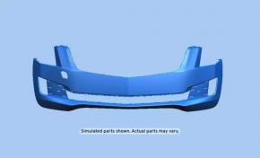 Bare front bumper for Cadillac ATS 15-18 rest.