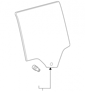 Rear left door glass for VW Atlas 18-25