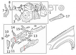 Front right quarter VW Atlas 18-23