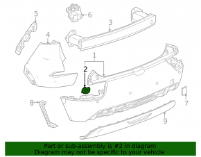 Rear bumper mount lower right Chevrolet Bolt EUV 22-23