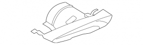 Right exhaust tip for BMW 3 Series G20 2020-22 M340i, black chrome, M-Sport