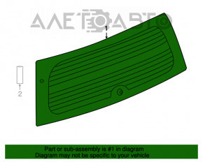 Rear window for the Jeep Patriot 11-17 tailgate