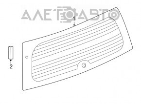 Rear window for the Jeep Patriot 11-17 tailgate