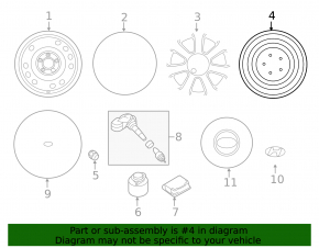 Spare tire for Hyundai Elantra 21-23 D15 125/80
