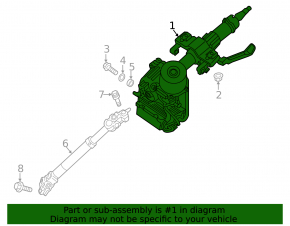 Steering column with EPS Hyundai Veloster 12-15 with immobilizer, keyless