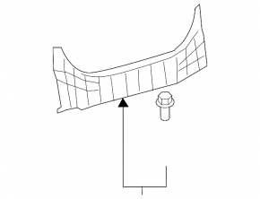 Toyota Camry v40 trunk opening trim