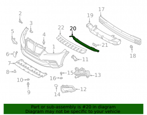 Nissan Kicks 18-19 Pre-Resident Front Bumper Absorber