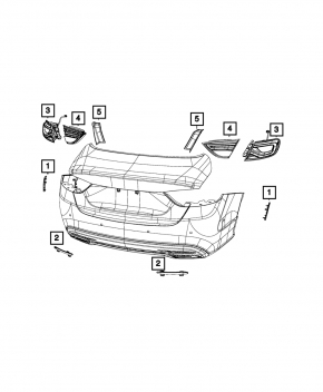 Chrysler 200 15-17 Rear Right Side Reflector