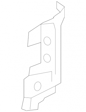 Radiator deflector left Acura TLX 15-17 prerest