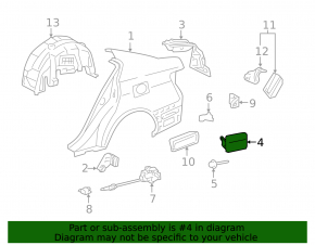 Fuel filler door Lexus GS300 GS350 GS430 06-11