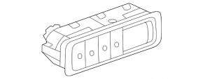 Chevrolet Equinox EV 24-26 front panel button block left, without Auto Hold