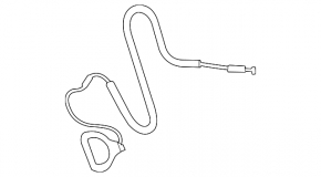 Boot opening cable Audi A4 B8 13-16