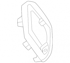 Left muffler tip Mercedes GLC-class X254 23-25 AMG pkg