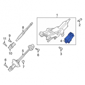 Ignition switch Ford Explorer 11-19 complete with contact group and immobilizer