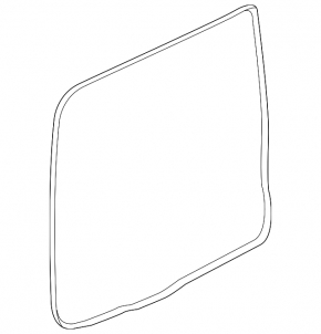 Rubber seal for tailgate Ford Transit Connect MK2 13- passenger