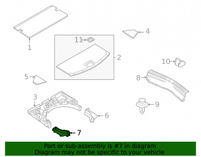 Trunk tray left Mazda CX-5 22-25