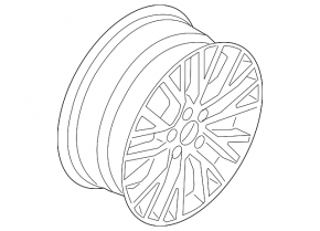 R19x7J ET50 Ford Escape MK4 20-22 Light Curb Wheel