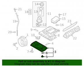 Oil pan for Audi A6 C8 19-25 3.0T