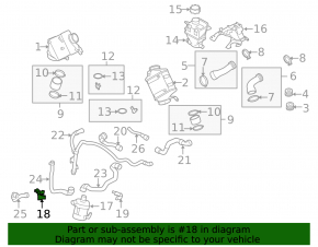 Auxiliary Cooling Pump Bracket BMW X5 F15 14-18 4.4T