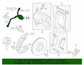 Front left brake hose Volkswagen ID.4 21-23