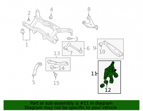Subaru Outback 10-12 rear left axle