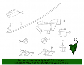 Mounting the rear bumper parking sensor for Nissan Murano 25-26 external