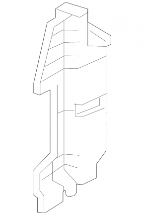 Left radiator deflector for Hyundai Sonata 16-17 hybrid