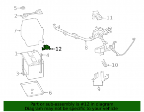 Battery terminal negative Subaru Forester 19-24 SK with sensor