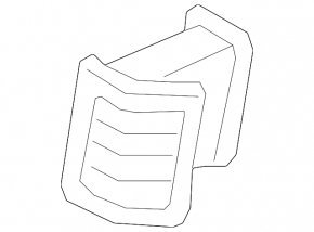 Left B-pillar air vent for Volvo XC90 25-26, type 2, black