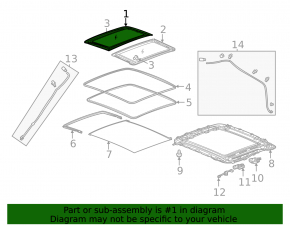 Front panoramic glass Chevrolet Bolt EUV 22-23