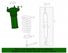 Front left shock absorber support for Lexus GX550 24-26