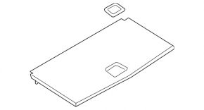 Audi Q7 16-19 trunk floor black