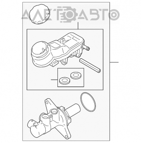 Suzuki Kizashi 10-15 Master Brake Cylinder with Reservoir
