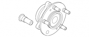 Front left hub Hyundai Veloster 19-22
