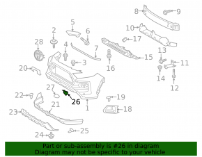 Front bumper towing hook plug, right, Toyota Rav4 19-24 Adventure, TRD Off-Road