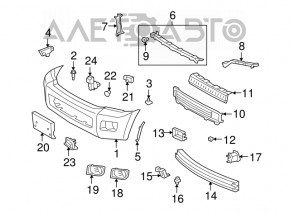 Toyota Sequoia 08-17 Front Bumper Lower Grille