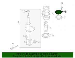 Front shock absorber support right Nissan Sentra 13-18