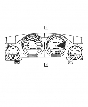 Dodge Challenger 12-12 3.6 Instrument Cluster