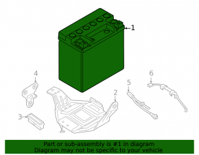 Battery 12v Li-ion BMW 5 G30 17-23 10Ah