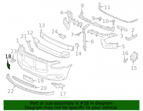 Plug towing hook front bumper Infiniti JX35 QX60 13-15 dorest