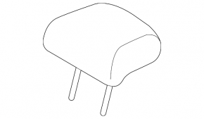 Subaru Forester 19-24 SK rear center headrest, gray cloth, for cleaning