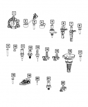 Engine Coolant Temperature Sensor for Jeep Compass 23-26 2.0T