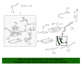 Left fuel tank bracket for Toyota Crown 23-26