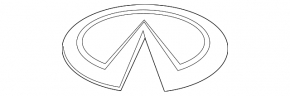 Infiniti QX60 22-26 tailgate logo emblem