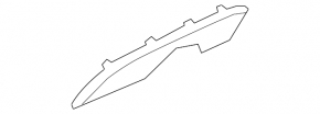 Right rear bumper lip trim for Audi A3 8V 17-20 S-line with 2 single pipes