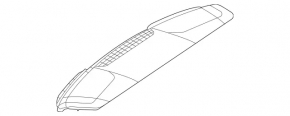 Mercedes X167 GLS 450 20-26 front panel trim, dark gray, without projection
